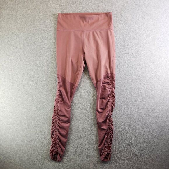Fabletics Leggings Womens Small Pink Cashel Foldover Ruched Dance Barr Aerobics - Picture 1 of 14
